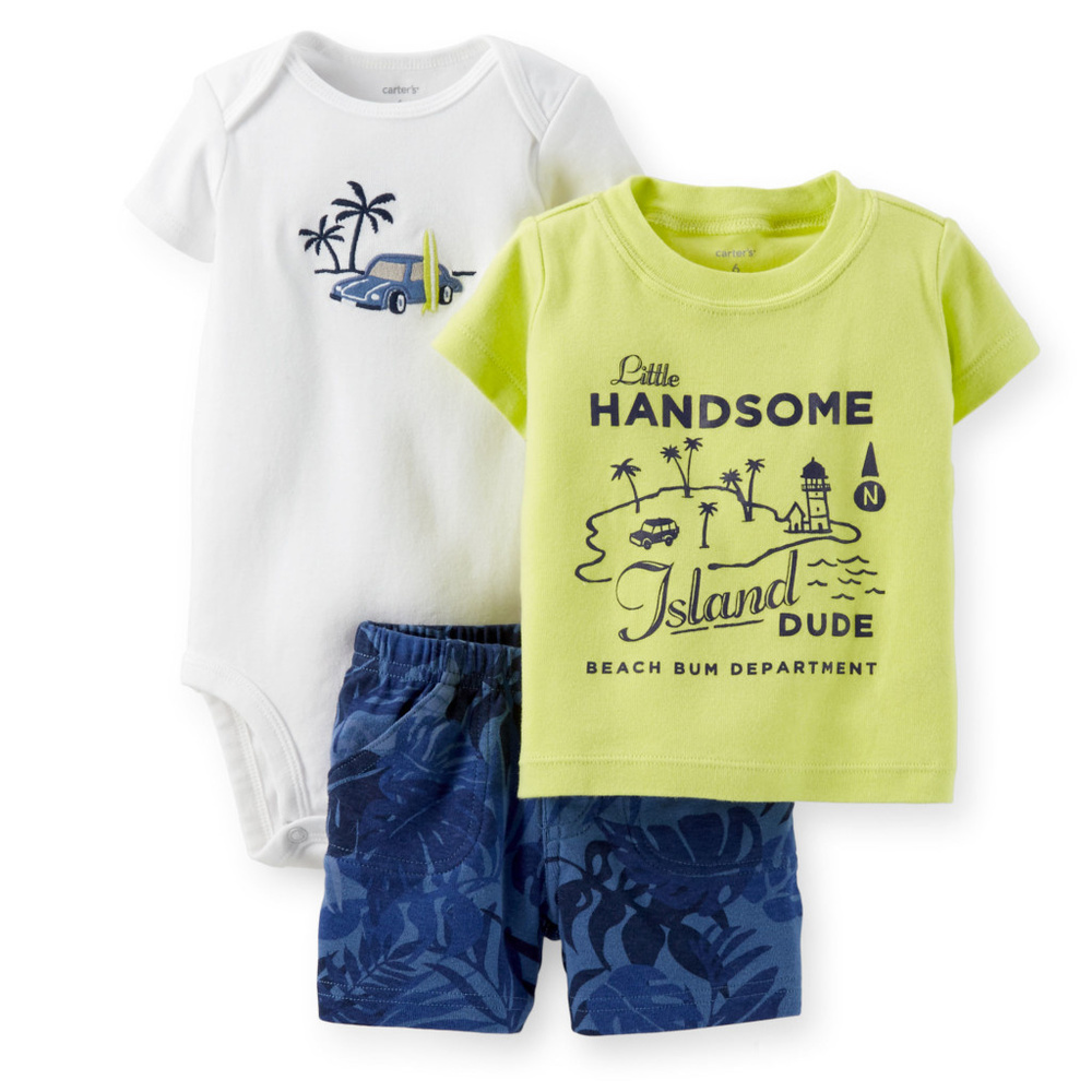 Carter’s 6 Months Baby Boy Tee Short Set Clothes Beach Outfit NWT